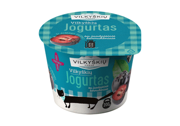 Vilkyškių jog. su juod.šerm. ir guaran. ekstr. 3,6% rieb., 200 g