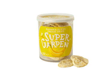 Šaltyje džiovinti bananai SUPERGARDEN, 37 g