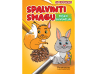 Knyga SPALVINTI SMAGU. MIŠKO GYVŪNĖLIAI, 1 vnt