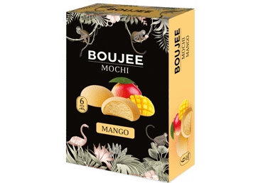 Mangų skonio močiai BOUJEE, 6 vnt., 240 g