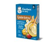 Košė GERBER Grain & Grow, avižinė, bananų ir mango skonio, 200 g