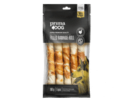 PrimaDog Įdarytas apdorotas odos suktinis su vištiena 13 cm 5vnt 180 g