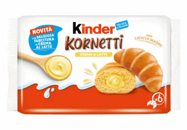 Raguoliai KINDER KORNETTI, 252 g