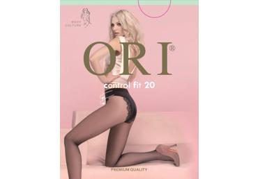 Moteriškos pėdkelnės ORI CONTROL FIT 20 den, 3 dydis, nero