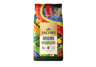 Kavos pupelės JACOBS ORIGINS BRAZIL & COLOMBIA, 1 kg