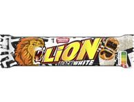 Vaflinis batonėlis LION BLACK WHITE, 42 g