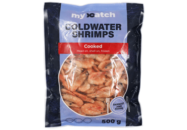 Šaldytos virtos šiaurinės krevetės MY CATCH su galvomis, 500 g