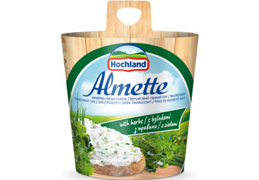 Tepamas varškės sūris ALMETTE su grietinėle, 150 g