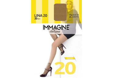 Moteriškos kojinaitės IMMAGINE Italiana Lina20(2p.), universalus,nero