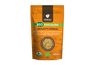 Ekologiški skaldyti žirniai EKOFRISA, 400 g
