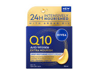 Veido kremas NIVEA Q10 Anti-wrinkle Extra Nourish, 50 ml