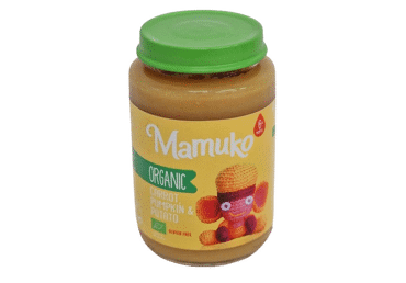 Ekol. MAMUKO morkų, moliūgų ir bulvių košė, nuo 6 mėn., 190 g