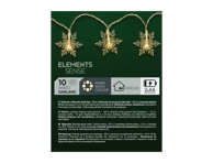 Elektrinė girlianda, veikianti su baterijomis, 10 LED, 1 vnt.