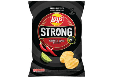 Bulv.traškuč.čili pipirų ir žaliųjų citrinų sk. LAY'S STRONG, 210 g
