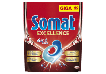 Indaplovių kapsulės SOMAT EXCELLENCE, 60 vnt., 60 vnt. - 2