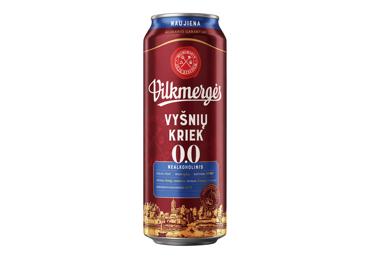 Nealkoholinis alus VILKMERGĖS Vyšnių Kriek, 500 ml 