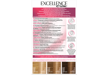 L'Oréal Paris Excellence Creme plaukų dažai 8 Light Blonde - 2