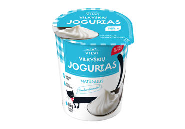 \tNatūralus VILKYŠKIŲ jogurtas VILVI, 6 % rieb., 350 g
