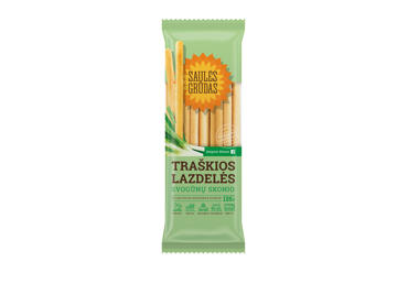 Traškios lazdelės SAULĖS GRŪDAS su svogūnais, 125 g