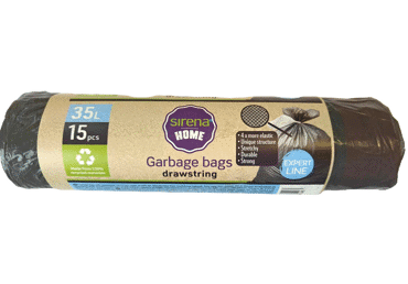 Šiukšlių maišai SIRENA HOME, 35 l, 15 vnt., 1 vnt.