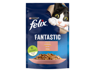 Kačių ėdalas FELIX FANTASTIC su lašiša, 85 g