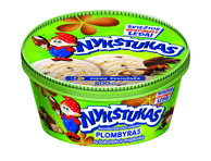 Kondensuoto pieno plombyras NYKŠTUKAS su šokoladu ir migdolais, 450 g