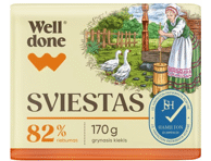 Sviestas WELL DONE, 82 % rieb., 170 g