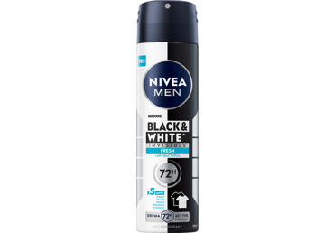 NIVEA BLACK&WHITE FRESH purškiamasis antiperspirantas vyrams, 150 ml