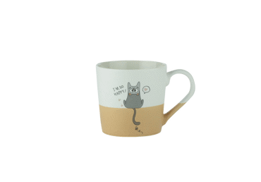 Puodelis ILAJA FUNNY CATS, 390 ml - 2