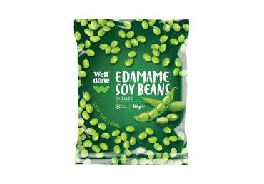Edamame pupelės, lukšt., blanšir., greitai užšald. WELL DONE, 400 g