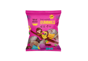 Veganiški rūgštūs gum. WELL DONE 150g