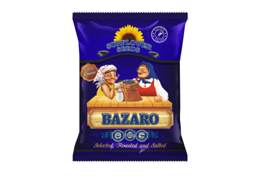 Juodos kepintos sūdytos saulėgrąžų sėklos BAZARO, 100 g