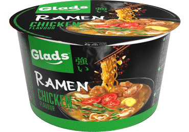 Greitai paruošiamas ramenas GLADS, vištienos skonio, 105 g