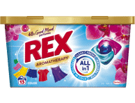 Skalbiamosios kapsulės REX POWER CAPS AROMATHERAPY COLOR, 13 vnt.
