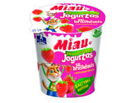 Ekologiškas jogurtas MIAU su braškėmis, 3,5 % rieb., 125 g