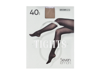 Moteriškos pėdkelnės SEVEN LEMON, 40 den, 3 dydis, rudos, 1 vnt.