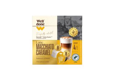 Kavos kapsulės WELL DONE LATTE CARAMEL, 153 g