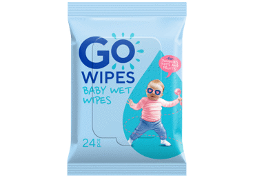 Drėgnos servetėlės GOWIPES, 24 vnt.