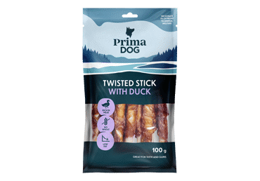 Šunų skanėstas PRIMADOG (antienos ir odos lazdėlė), 100 g